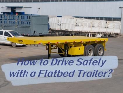 Como dirigir com segurança com um reboque Flatbed